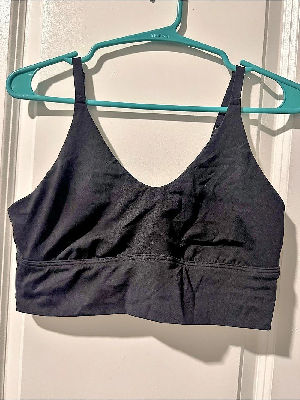 OFFLINE by Aerie Real Me Hold Up! Strappy Back Sports Bra Black